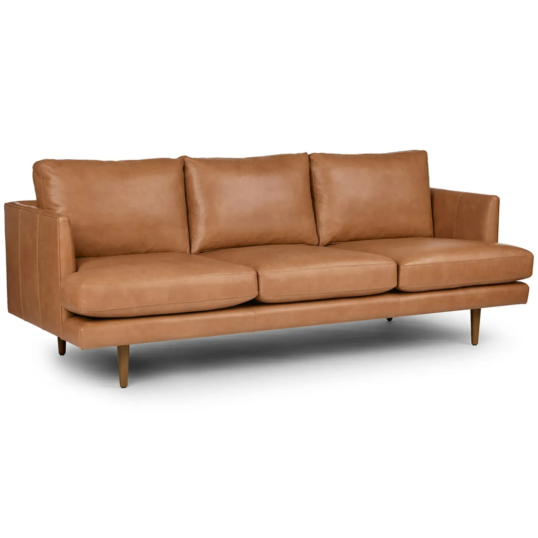 Burrard 83.5" Leather Sofa - Bella Caramel