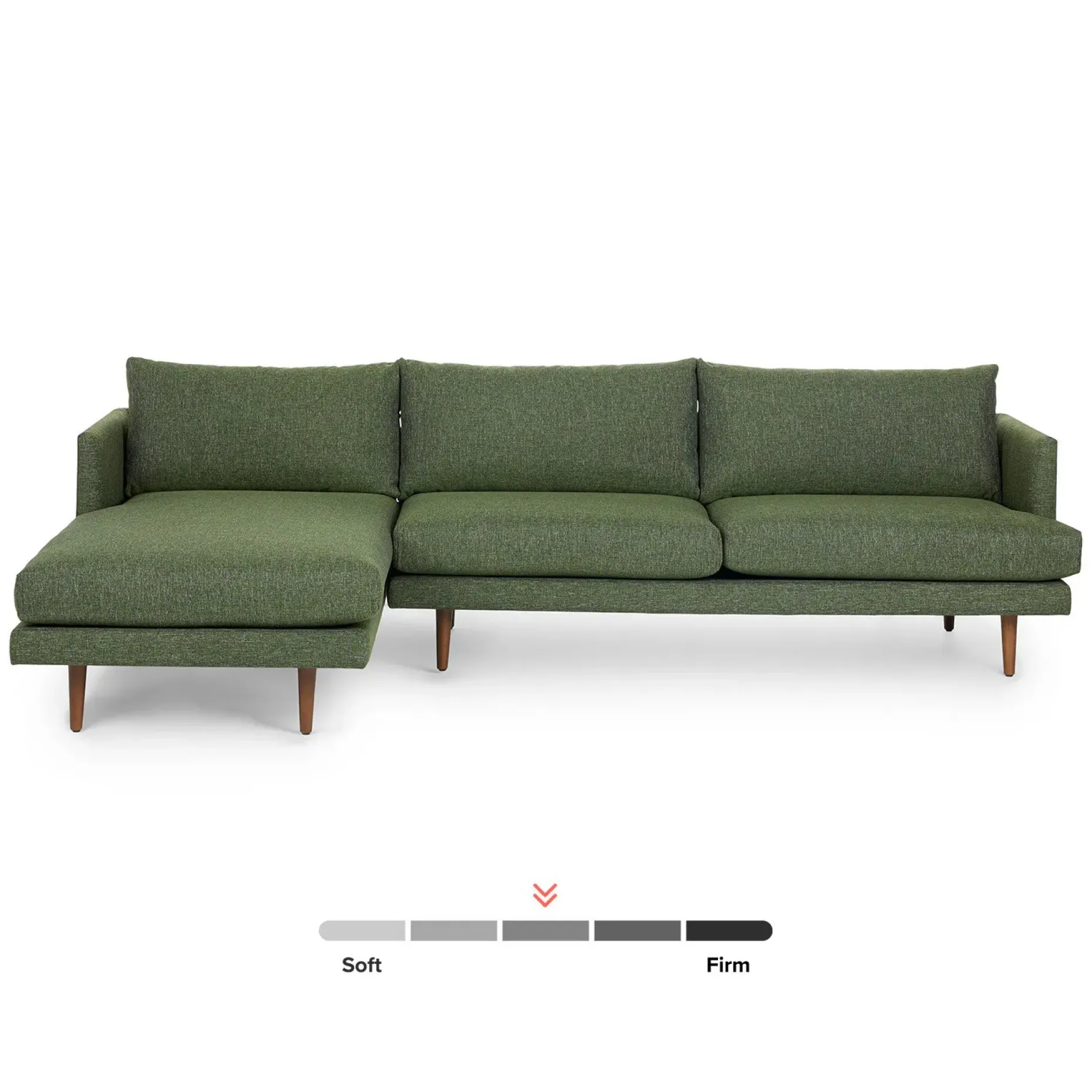 Burrard 112" Left Sectional - Forest Green