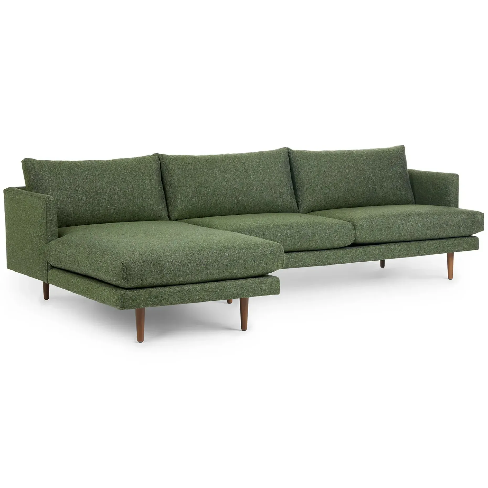Burrard 112" Left Sectional - Forest Green