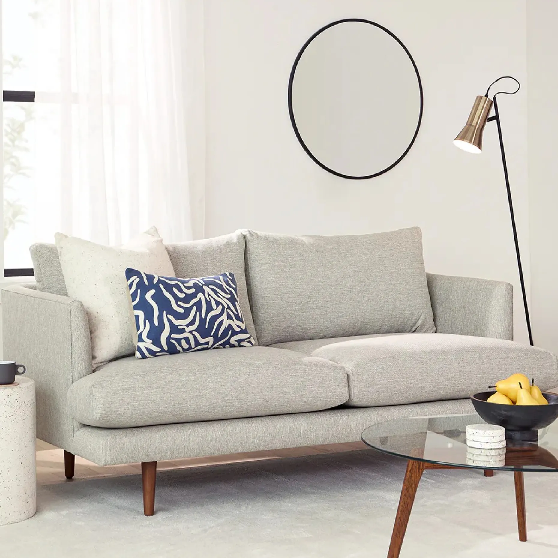 Burrard 67" Loveseat - Seasalt Gray