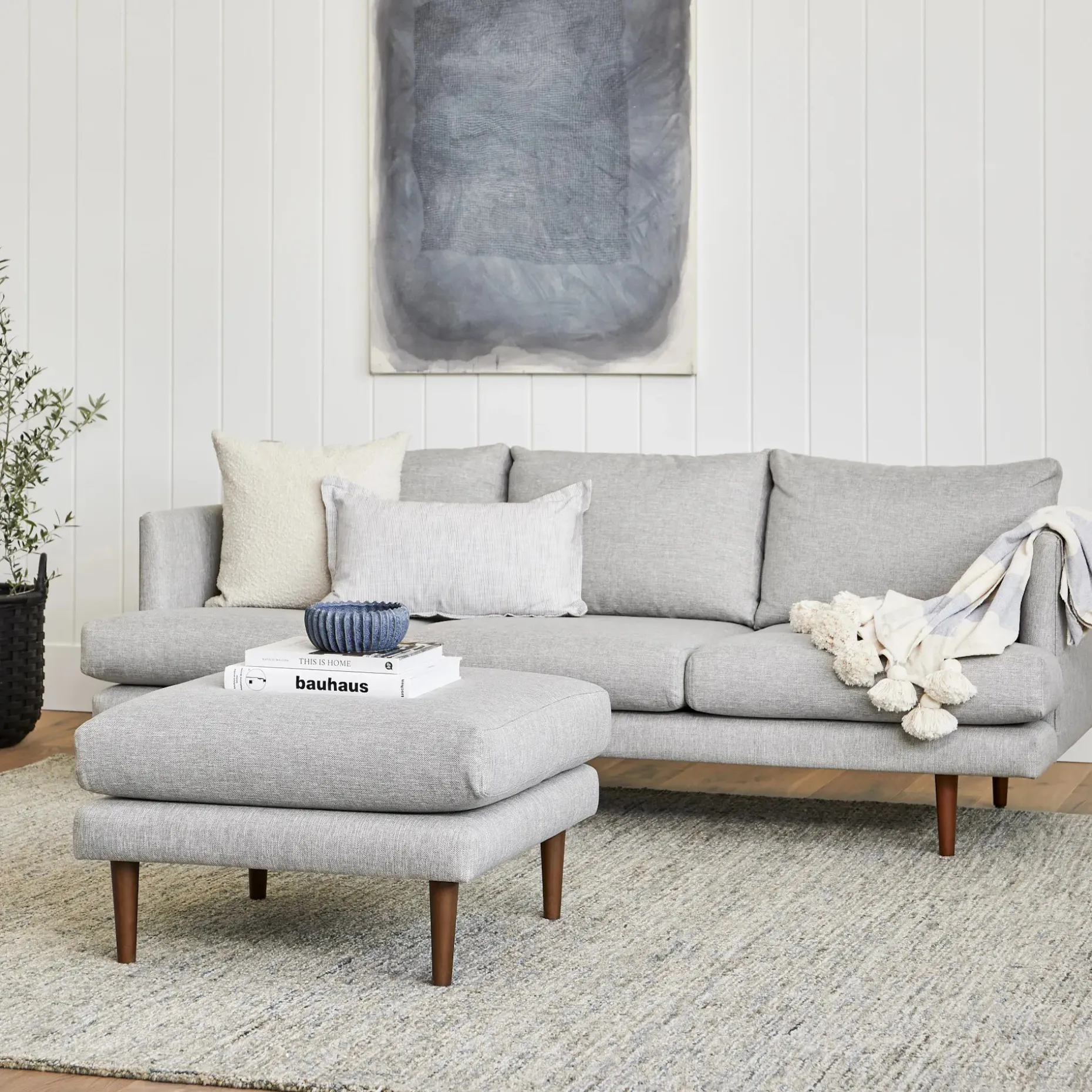 Burrard 29" Ottoman - Seasalt Gray