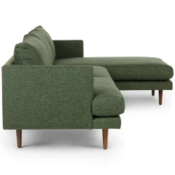 Burrard 112" Right Sectional - Forest Green