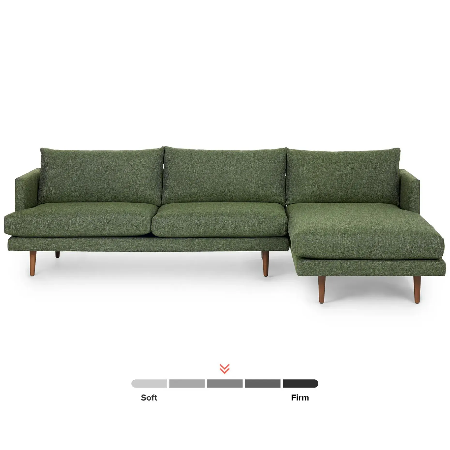 Burrard 112" Right Sectional - Forest Green