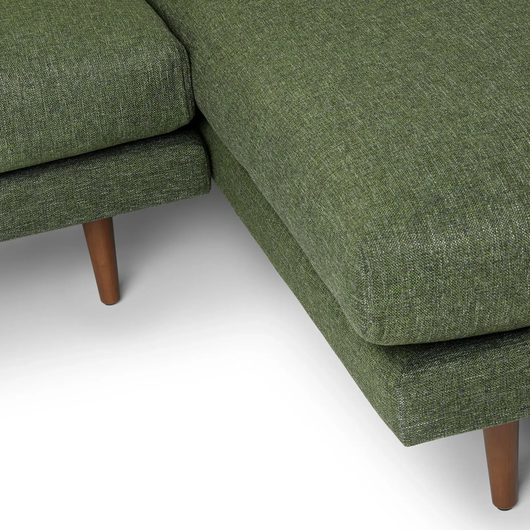 Burrard 112" Right Sectional - Forest Green