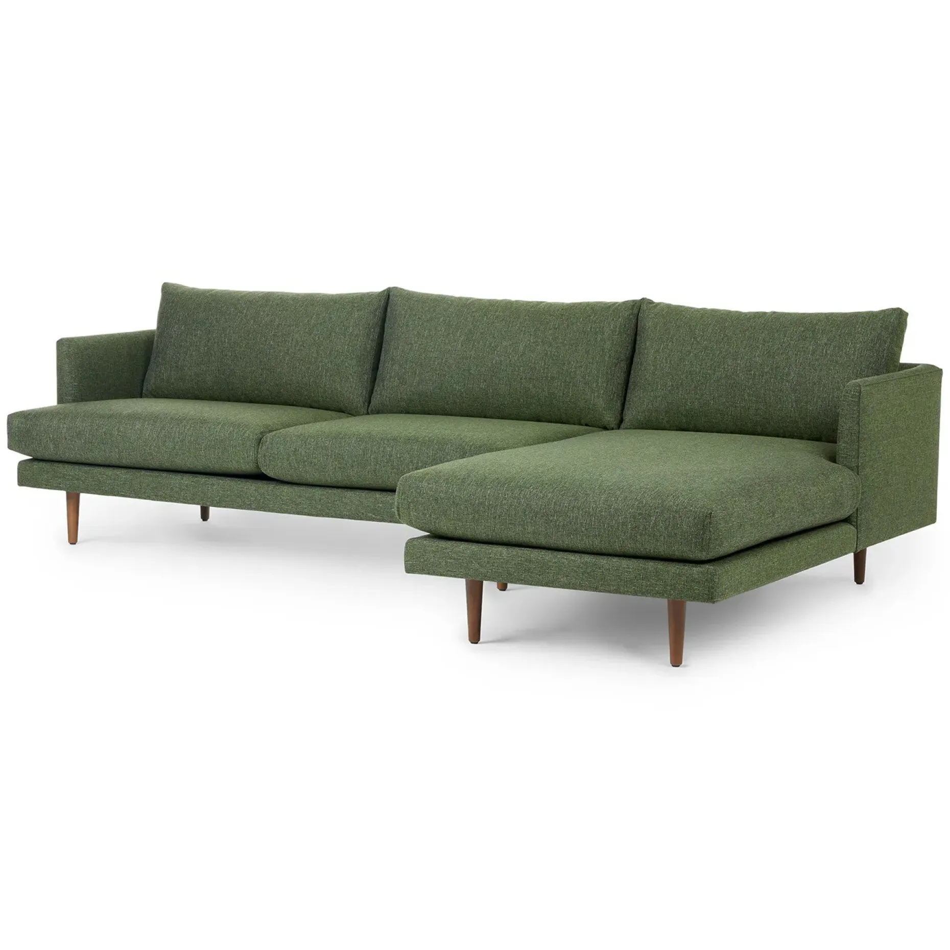 Burrard 112" Right Sectional - Forest Green