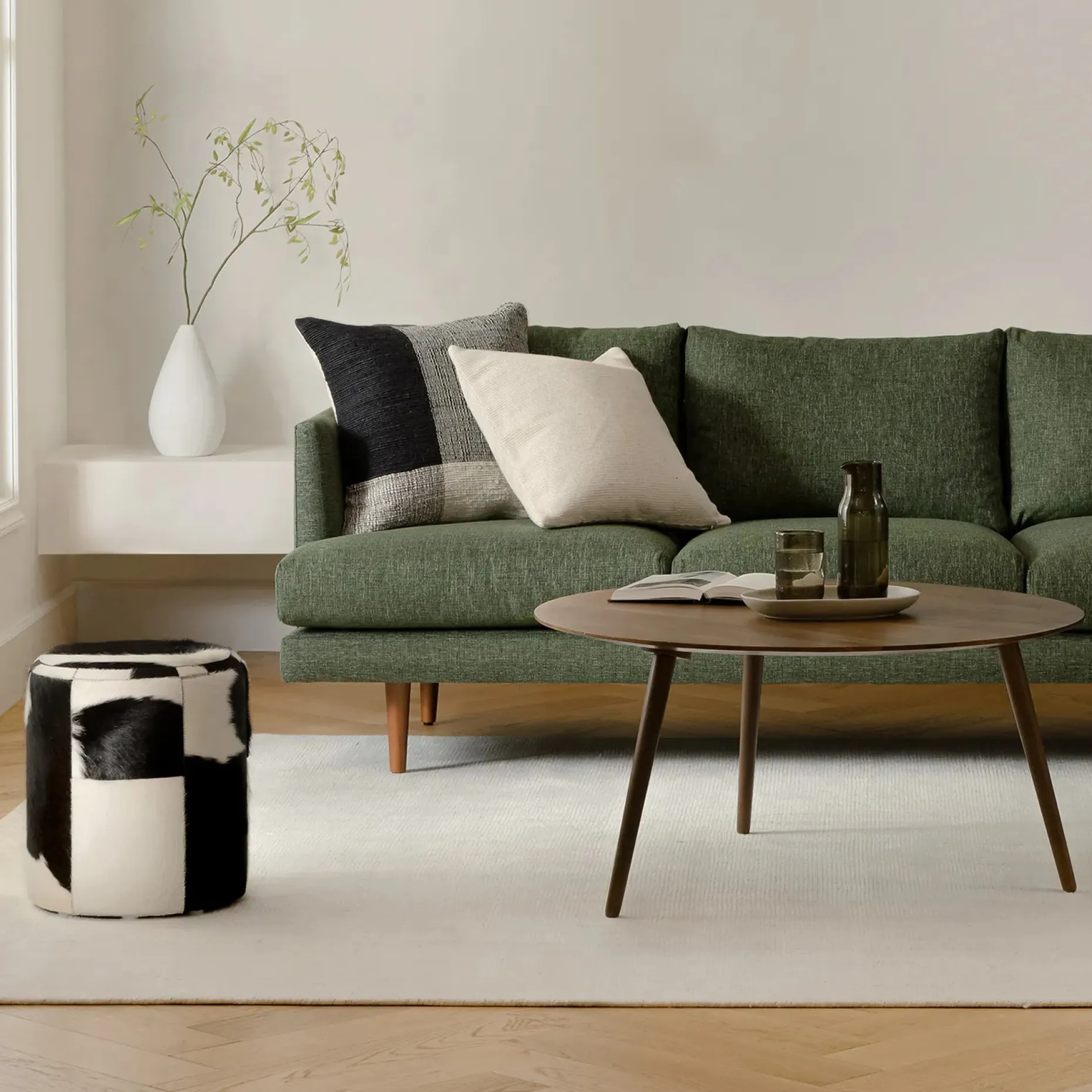 Burrard 83.5" Sofa - Forest Green