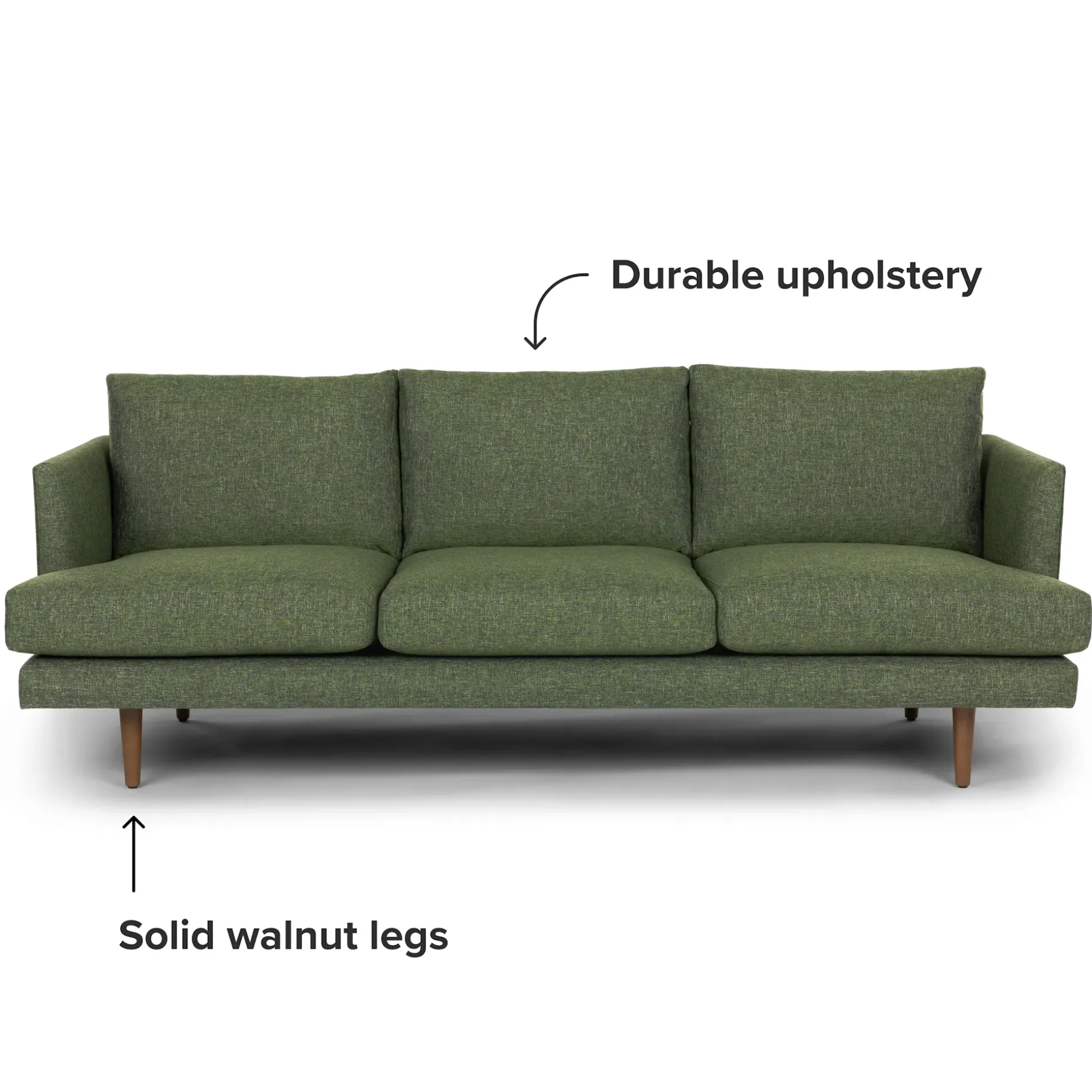 Burrard 83.5" Sofa - Forest Green