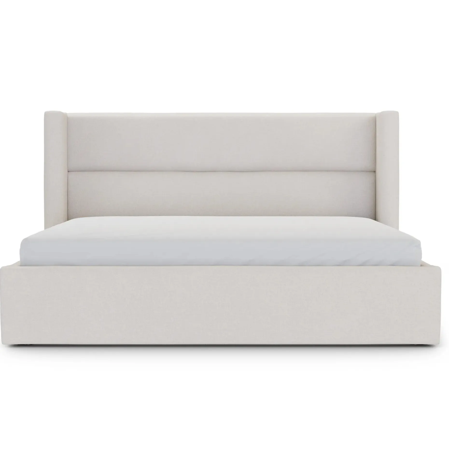 Calabri King Upholstered Bed - Napa White