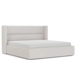 Calabri King Upholstered Bed - Napa White