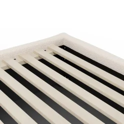 Calabri King Upholstered Bed - Ivory Wool Bouclé