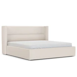 Calabri King Upholstered Bed - Ivory Wool Bouclé