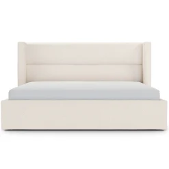 Calabri King Upholstered Bed - Ivory Wool Bouclé