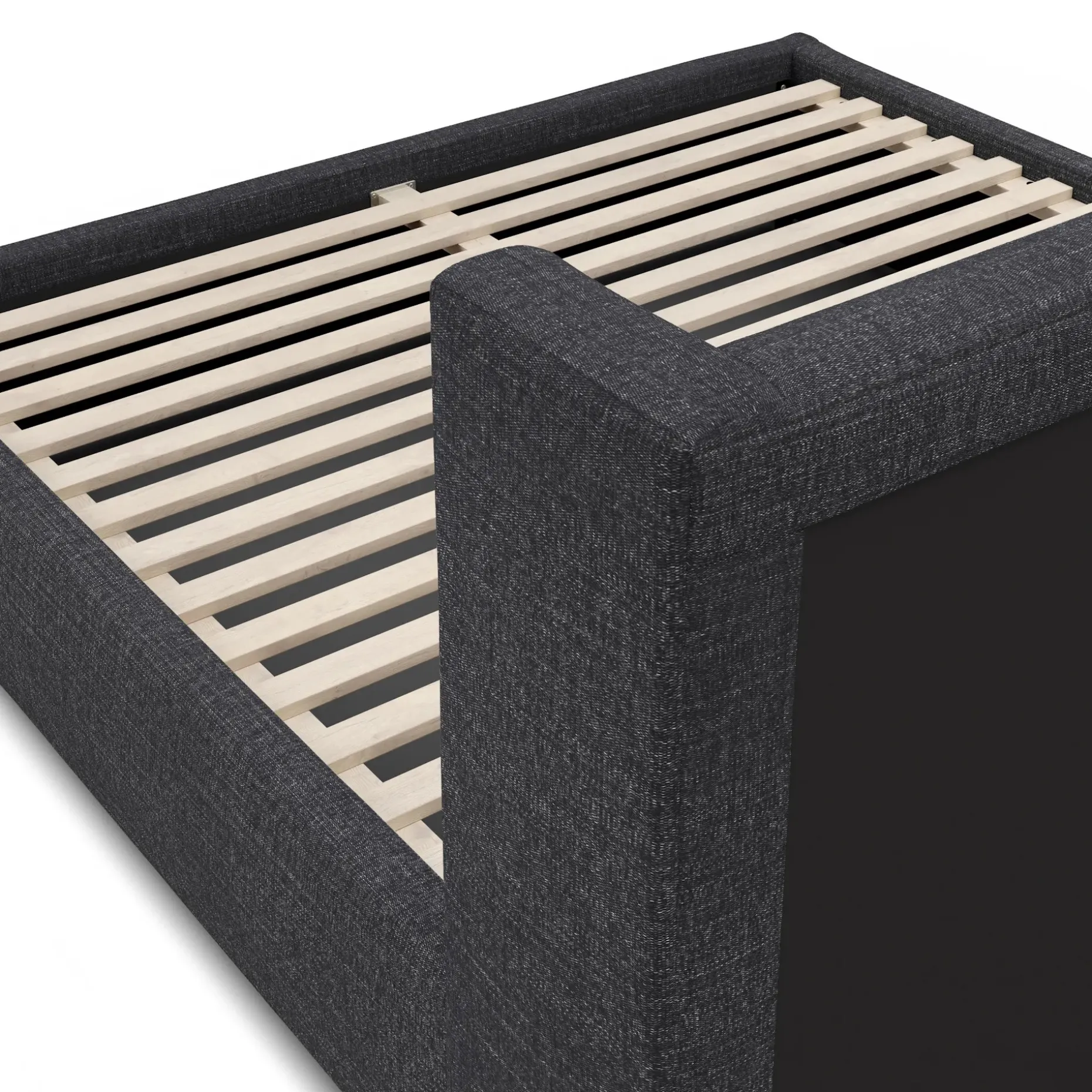 Calabri King Upholstered Bed - Napa Charcoal