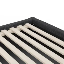 Calabri King Upholstered Bed - Napa Charcoal