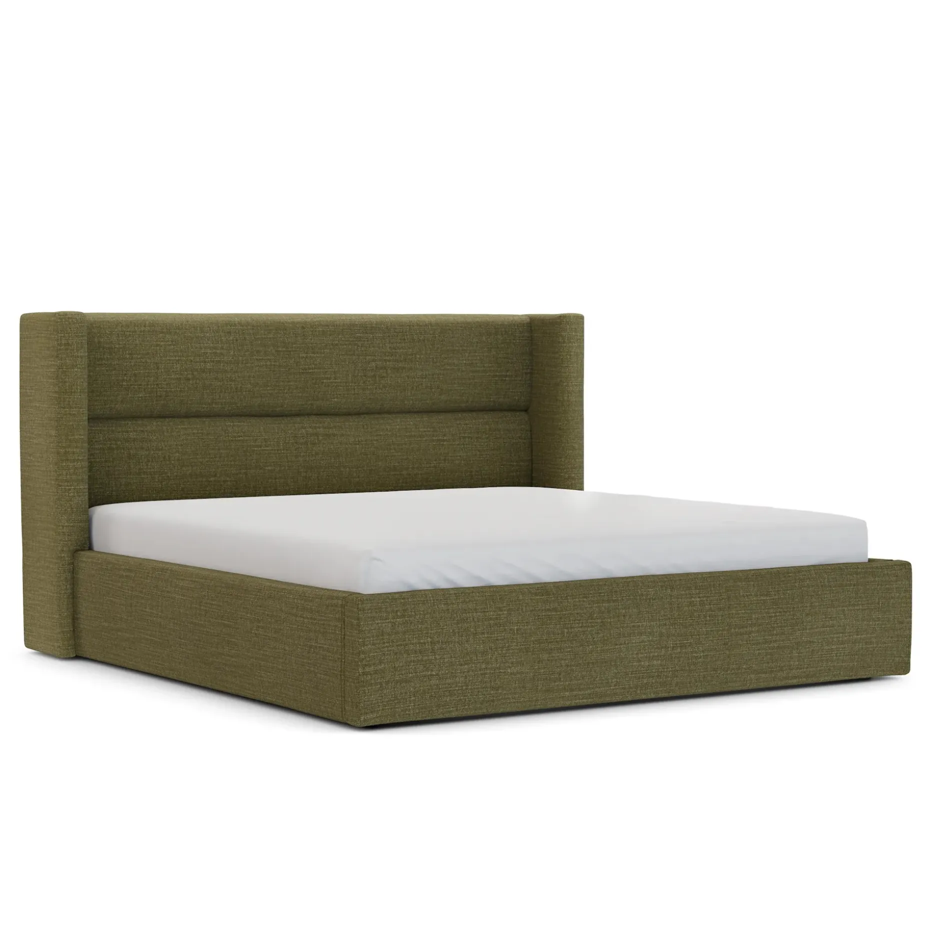 Calabri King Upholstered Bed - Napa Moss