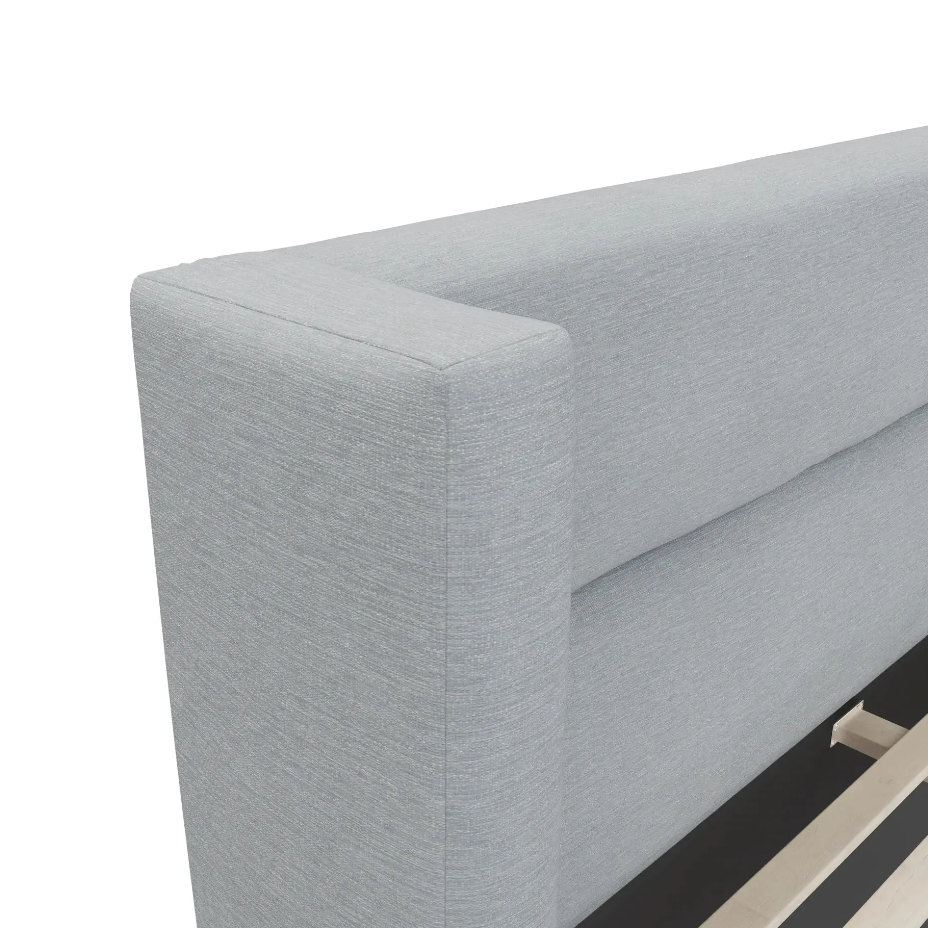 Calabri King Upholstered Bed - Silver Light Blue