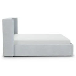 Calabri King Upholstered Bed - Silver Light Blue