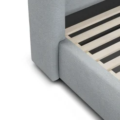 Calabri King Upholstered Bed - Silver Light Blue