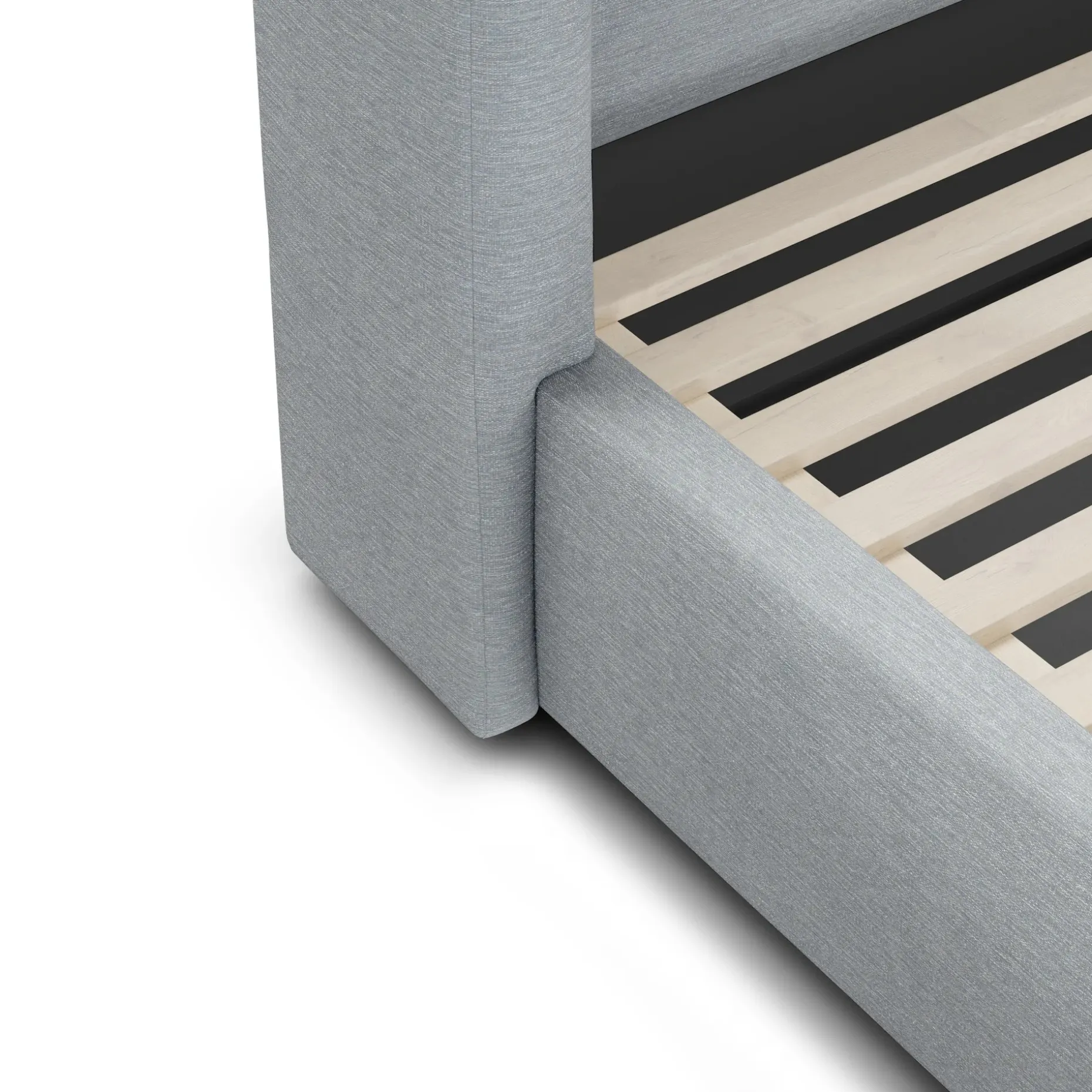 Calabri King Upholstered Bed - Silver Light Blue