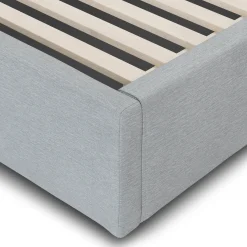 Calabri King Upholstered Bed - Silver Light Blue
