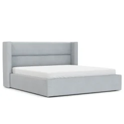 Calabri King Upholstered Bed - Silver Light Blue
