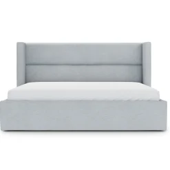Calabri King Upholstered Bed - Silver Light Blue