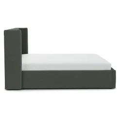 Calabri King Upholstered Bed - Green Wool Bouclé