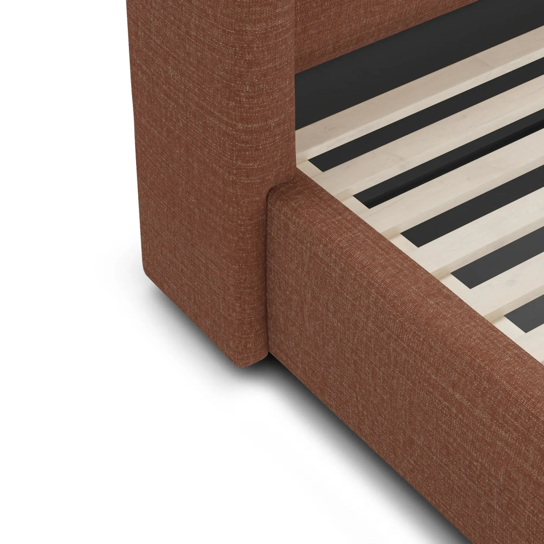 Calabri King Upholstered Bed - Napa Rust
