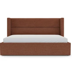 Calabri King Upholstered Bed - Napa Rust