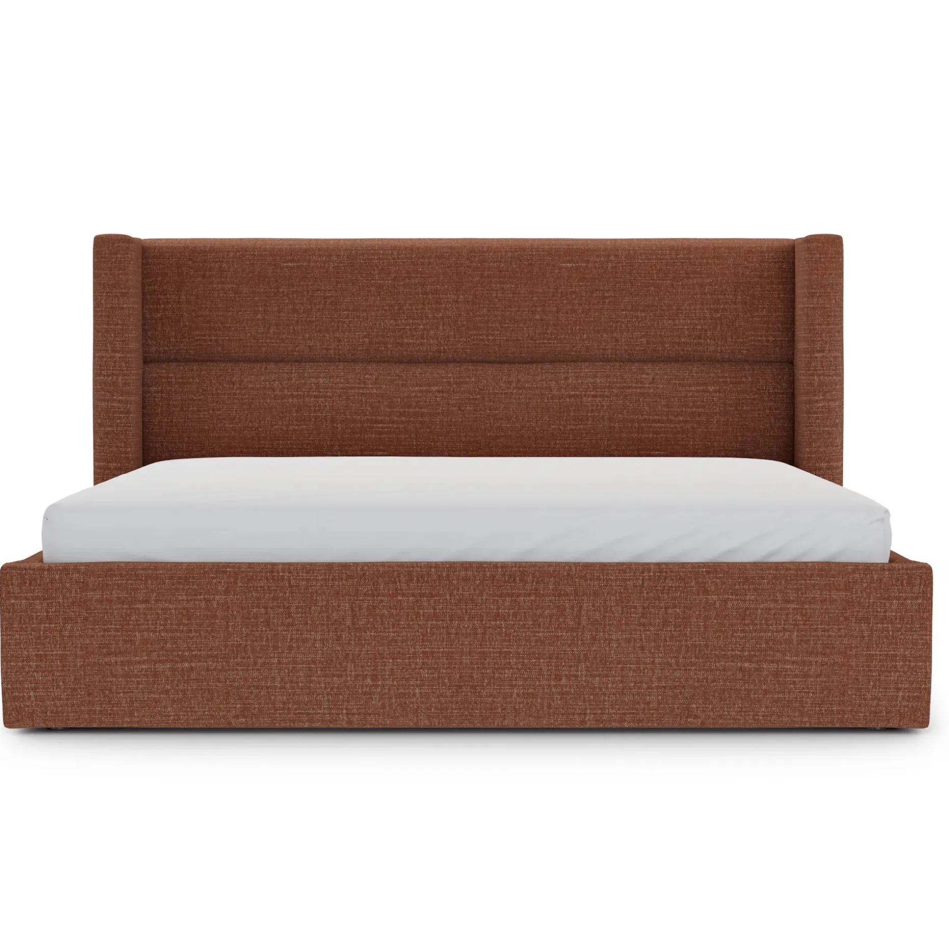 Calabri King Upholstered Bed - Napa Rust