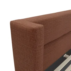 Calabri King Upholstered Bed - Napa Rust