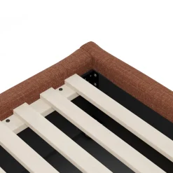 Calabri King Upholstered Bed - Napa Rust