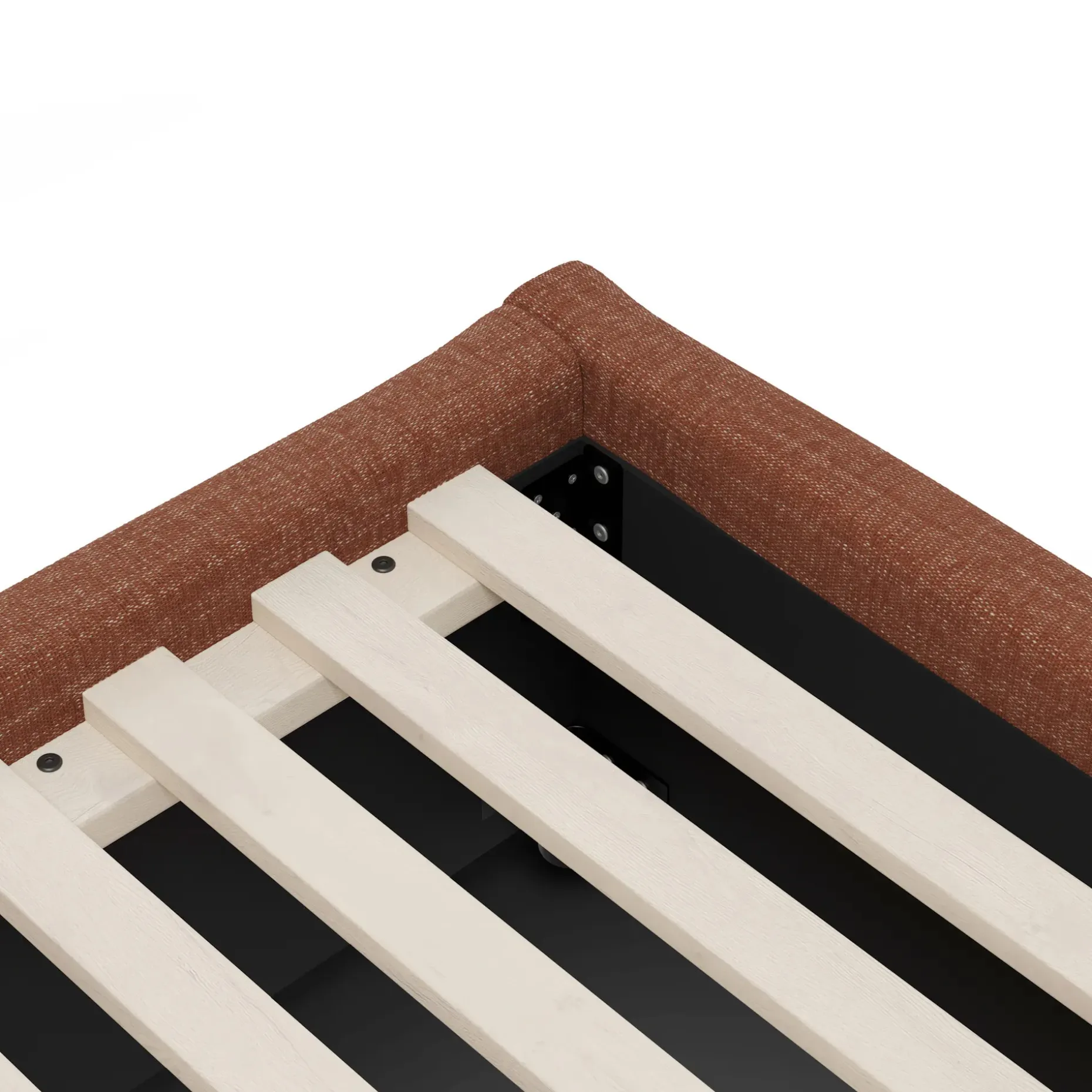 Calabri King Upholstered Bed - Napa Rust