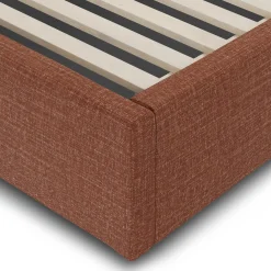 Calabri King Upholstered Bed - Napa Rust