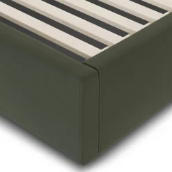 Calabri King Velvet Bed - Hale Fir Green