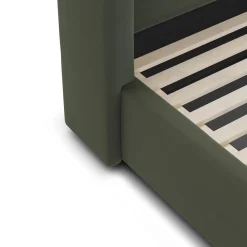 Calabri King Velvet Bed - Hale Fir Green