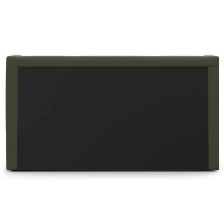 Calabri King Velvet Bed - Hale Fir Green