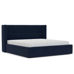 Calabri King Velvet Bed - Hale Ink
