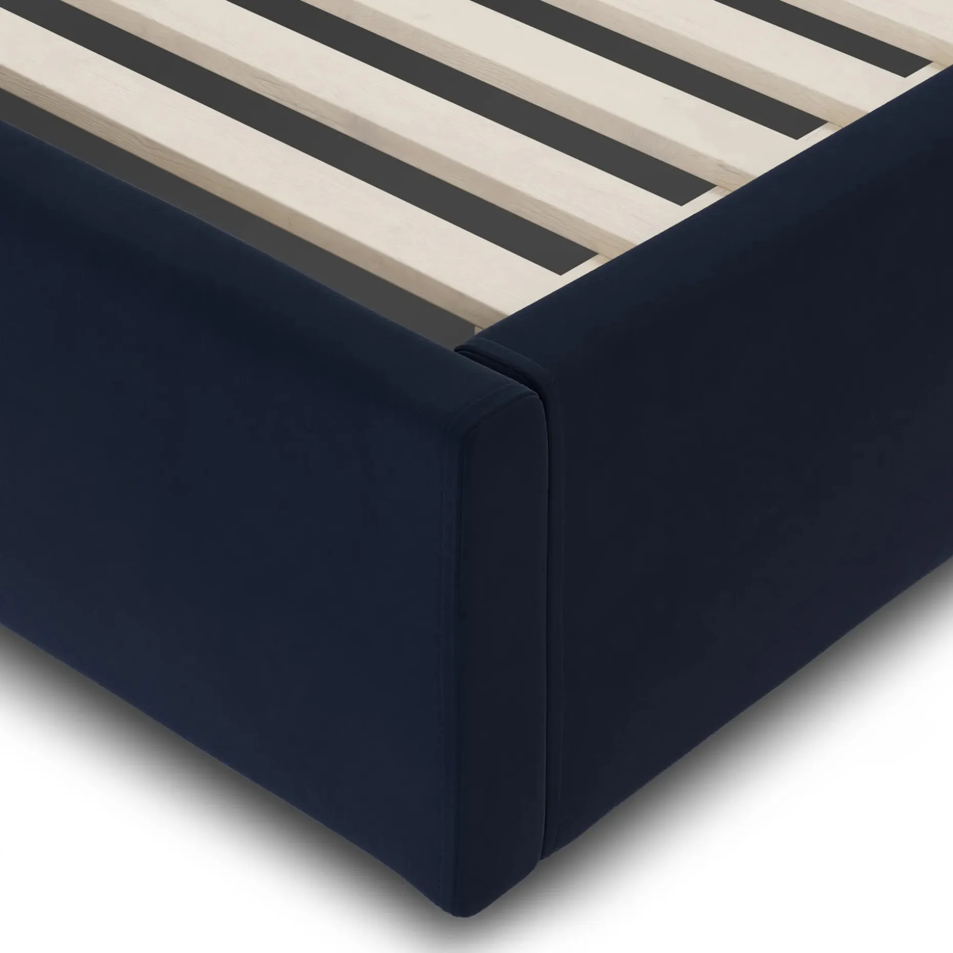 Calabri King Velvet Bed - Hale Ink