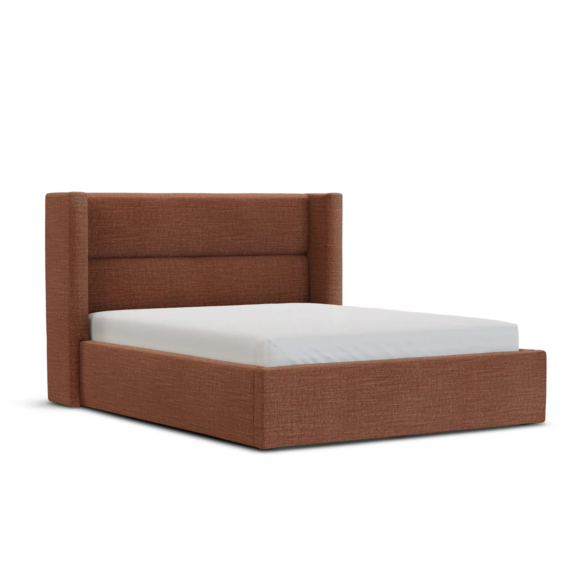 Calabri Queen Upholstered Bed - Napa Rust
