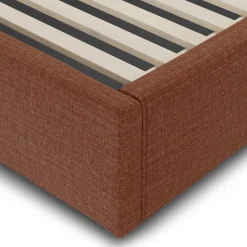 Calabri Queen Upholstered Bed - Napa Rust