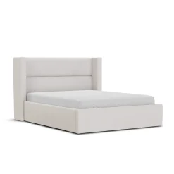 Calabri Queen Upholstered Bed - Napa White