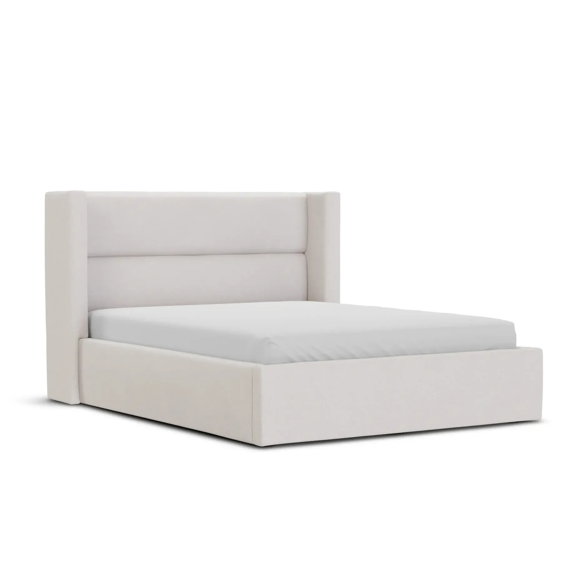 Calabri Queen Upholstered Bed - Napa White