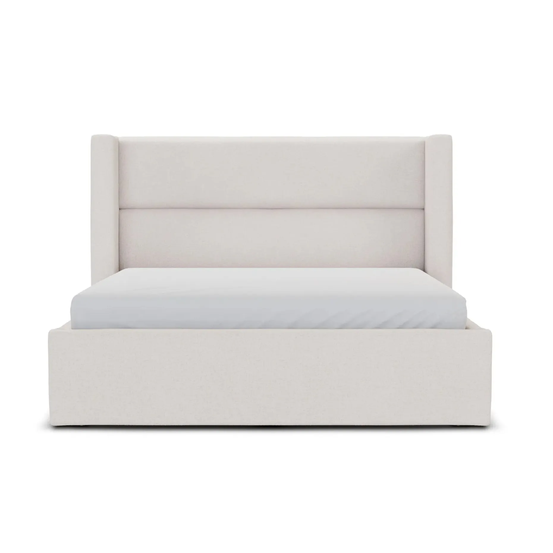 Calabri Queen Upholstered Bed - Napa White