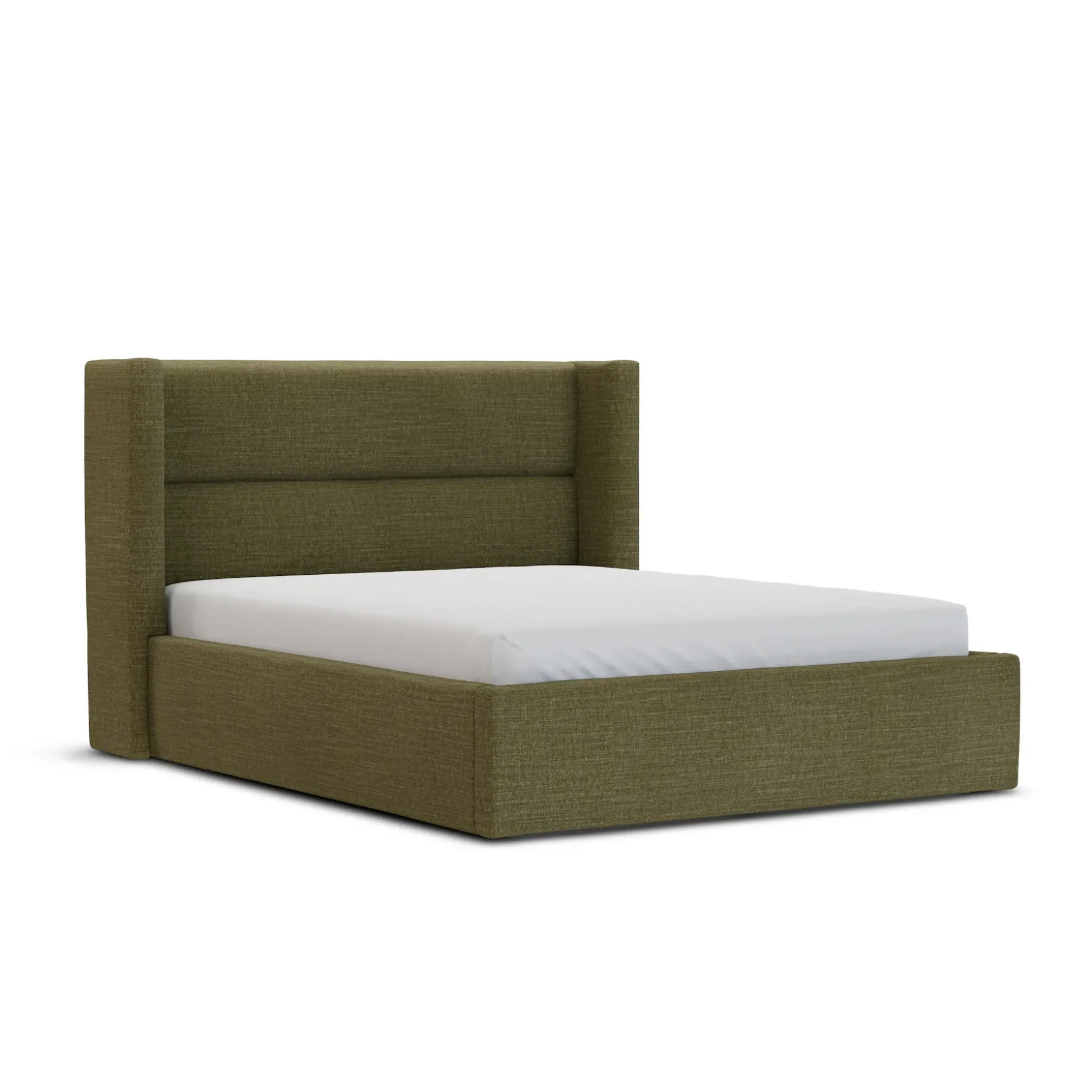 Calabri Queen Upholstered Bed - Napa Moss