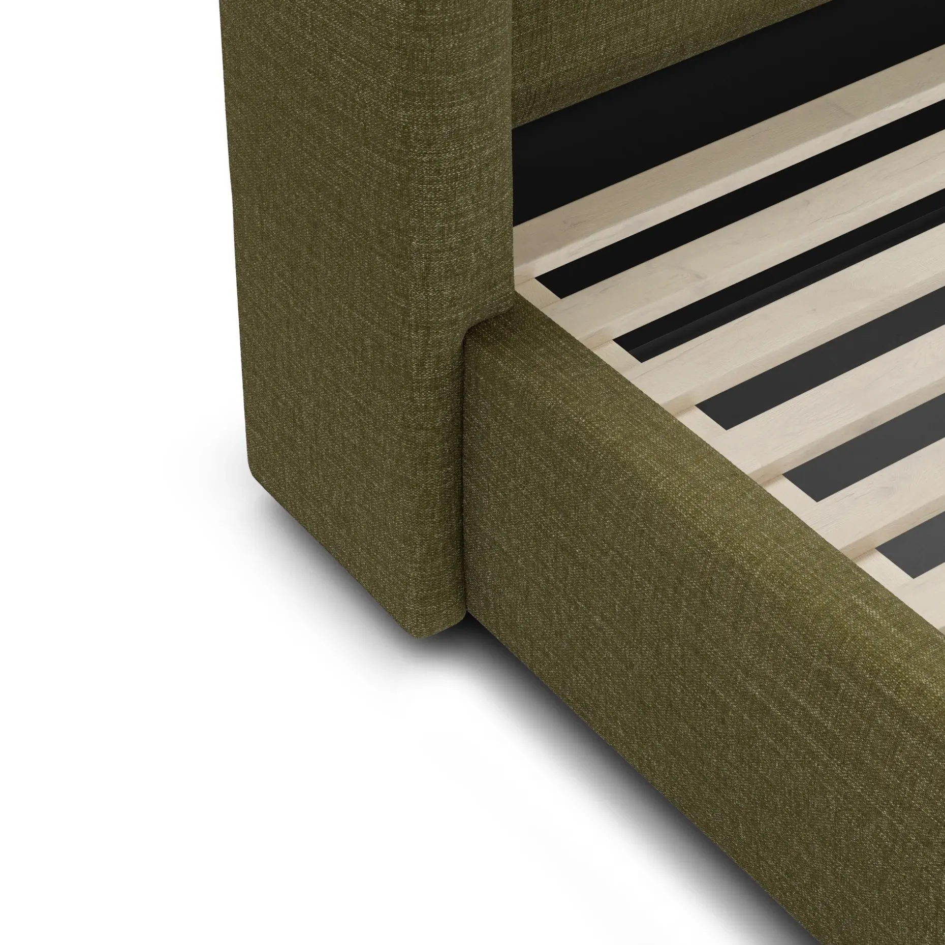 Calabri Queen Upholstered Bed - Napa Moss