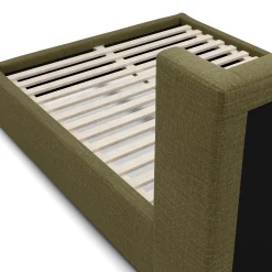 Calabri Queen Upholstered Bed - Napa Moss