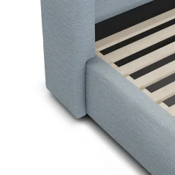 Calabri Queen Upholstered Bed - Silver Light Blue