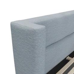 Calabri Queen Upholstered Bed - Silver Light Blue
