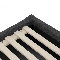 Calabri Queen Upholstered Bed - Napa Charcoal